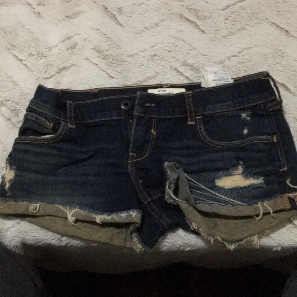 Jean shorts size 16 abercrombie kids